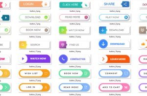 Transparent Call to Action Buttons - Images with Resell Rights